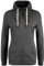 OXMO OXVicky Sweat Zip-Jacke Damen Sweatjacke Sweater Pullover mit Tubekragen Kängurutasche Reißverschluss Regular fit, Größe:S, Farbe:DAR Grey M (798288)