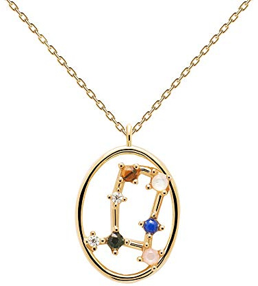 P D PAOLA - Halskette Zwillinge - 925er Sterlingsilber 18k Vergoldung - Damenschmuck