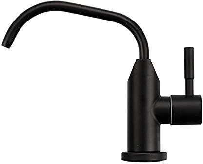 Grifo Cocina Grifo Osmosis 360 Giratorio Caño Grifo para Equipos de Ósmosis Inversa Grifo Osmosis Fregadero Filtro Grifo-Negro-B