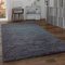 Paco Home Shaggy Teppich Hochflor Flauschig Wohnzimmer Uni In Versch. Farben & Größen, Grösse:120x170 cm, Farbe:Jeans-Blau