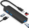 AiNinXun USB C Hub for Macbook Pro Multiport Adapter Type C Hub Ultra Slim Portable USB Splitter with SD TF 5 in 1 Ports USB Dock Station Data Lead Transfer Extender for Mac Surface Dell Laptop PC OTG