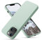 OIIAEE Liquid Silicone Case Designed for iPhone 13 Mini Case, Ultra Slim Shockproof Protective Phone Case Cover with Soft Anti-Scratch Microfiber Lining, 5.4 inch, Mint Green