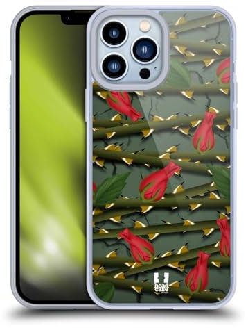 Head Case Designs Écarlate Roses Coque en Gel [Protection de Qualité Militaire] Compatible avec Apple iPhone 13 Pro Max Et Compatible avec MagSafe