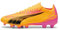 PUMA Unisex Ultra Match Fg/Ag Zapatos de fútbol, Sun Stream Puma Black Sunset Glow, 38 EU