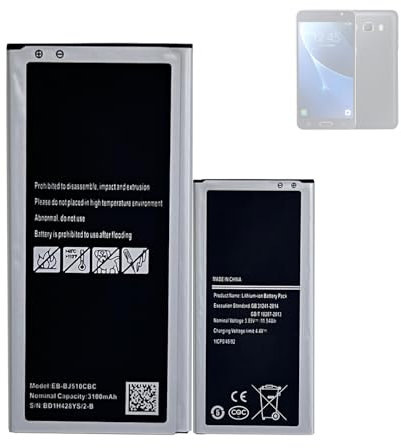 HIGHAKKU Batteria di ricambio compatibile con Samsung Galaxy J5 2016 SM-J510 J510F J510FN EB-BJ510CBC EB-BJ510CBE