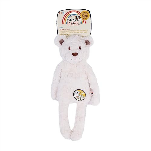 Rosewood My Dog Luxuriöses weiches Plüsch-Bär-Spielzeug für Hunde und Welpen, stopffrei, beruhigendes und beruhigendes Hundespielzeug, 40 cm