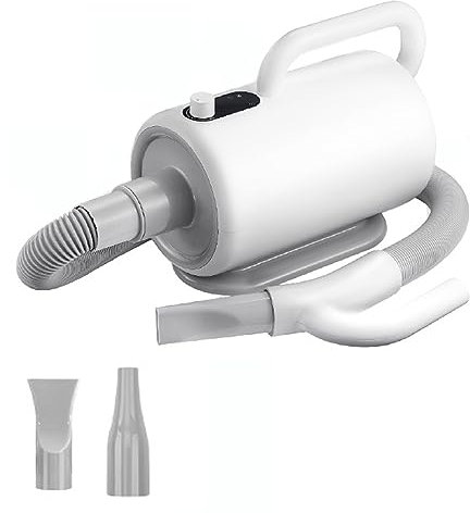 UVCMDUI Asciugatore per Cani, Soffiatore per Cani a Ioni Negativi, Phon per Cani ad Alta velocità 2000W con LED Touch velocità e Temperatura Regolabili, Soffiatore Cani a Basso Rumore