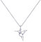 LES POULETTES BIJOUX - Collar de Plata 925 Colibrí Calado - taille 42 cm