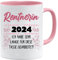 Lustige Ruhestand Geschenk Kaffeetasse für Rentnerin - Rentnerin 2024 Ich habe sehr lange für diese tasse gearbeitet - Witziges Abschiedsgeschenk zur Pensionierung - Geschenk zum Abschied.
