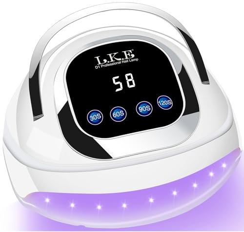 LKE Gel Nail Lamp Kit with 220W UV Light for Fast Curing