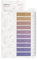 Ordinate 200 Stück Sticky Notes, Transparent Haftnotizen zum Markieren, Haftstreifen, Seitenmarkieren, Ästhetischer Haftnotizzettel, Full Color of Gradient (D-200 Stück Champagne Plum)