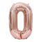 Elizakumi Rosegold Number 0 Balloon Large Number 0th Birthday Balloon for Boy Girl Men Women, Anniversary Helium Foil Number Balloon 0 Rose gold / 40inch