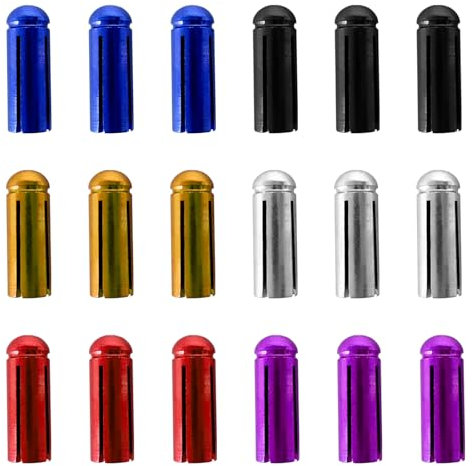 18 Stück Dart Flights Protector, Leichte Dart Flight Wing Savers Corrector Fixed 90 Grad, Dartpfeile Zubehör für Professioneller Wettbewerb Dart Flug Schutz-Rot, Schwarz, Blau, Gold, Silber, Lila