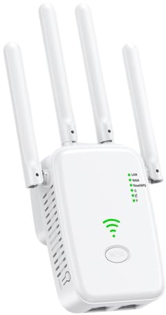 Booster WiFi, amplificateur de Signal d'extension WiFi pour la Maison - Extension de réseau,Répéteur WiFi 300Mbps, amplificateur de Signal sans Fil, rehausseur de réseau étendu, routeur Domestique