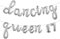 Dancing Queen Party Dekorationen, You are the Dancing Queen Dekoration mit Dancing Queen Banner, Party Dekorationen Geburtstag Brautdusche Hochzeitsfeier (L DANCING QUEEN 17 Silber)