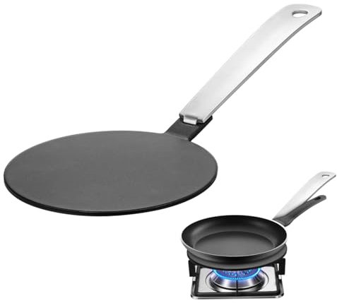 Gatuida Wärmeleitplatte Spitze Teile Kochfelder Kochen Simmertopf für Herd Induktionsadapterplatte induktionskochfeld Adapter Mini-Heizplatte Herd Wärmediffusor Rostfreier Stahl Black