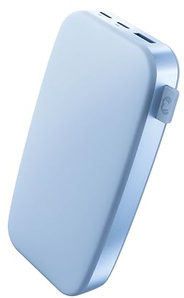 Fresh 'n Rebel 24000mAh Powerbank (USB-C in & Out), 20W Ultra Fast Charge, 6 Premium-Sicherheitsfunktionen, bis zu 8 Handy-Ladungen, Externer Akku mit 4 Power-Anzeigeleuchten (Vivid Blue)