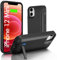 Giabuao Cover Batteria per iPhone 12 Mini/13 Mini (5.4), 8500mAh Custodia Batteria protettiva a 360° per caricabatterie portatile con supporto, powerbank ricaricabile ed espandibile & Film Temperato