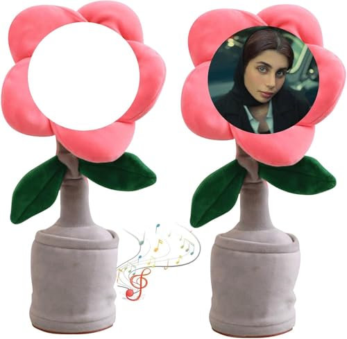 Custom Dancing Talking Sunflower Toy,Dancing Flower with Custom Face,Repeats What You Say Sings Mimicks Records 120 Songs Funny Toys,Personalized Plush Toy Gifts for Birthday Festival