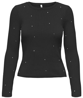 ONLY Damen Onlalice Life Ls Rib Bling O-Neck Cc KNT Onlalice Life Ls Rib Bling O-Neck Cc KNT (1er Pack)