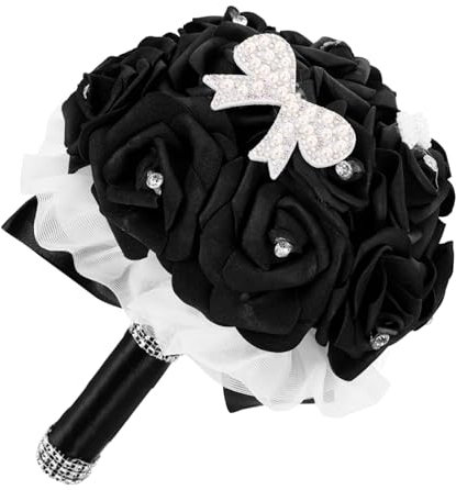 JECOMPRIS Bouquet da Sposa Artificiale Pe Design come Oggetto per Cerimonie e Feste Bouquet Colorati per Sposa