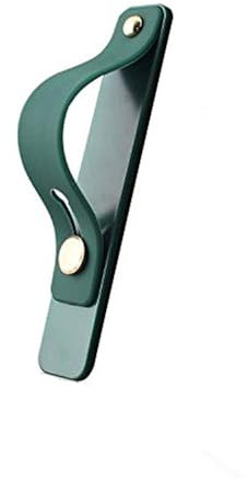 MNEVZX Support Telephone Velo Support de téléphone Portable Universel avec Bracelet et poignée pour Poignet, Couleur Unie Support Téléphone Moto(Deep Green)