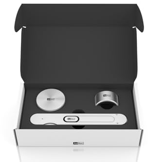 AdHoc Wine Connoisseur 3-Piece Set, Includes 1x Corkscrew, 1x Bottle Stopper, 1x Drip Catcher, Ideal for Wine and Champagne Bottles, Wine Acceessories Gift Set