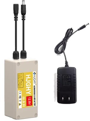 HJGHY 12.8V 12Ah 18Ah 36Ah LiFePO4 Battery Pack 12V Ultra Long Life Cycles Rechargeable DC Lithium Iron Phosphate Backup Battery for LED Strip, CCTV Camera,two,12V 12Ah