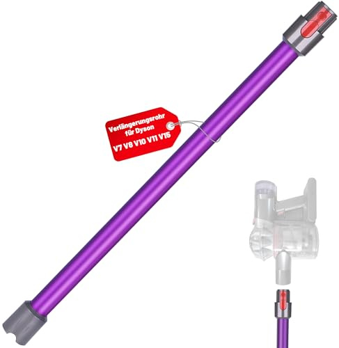 Verlängerungsrohr für Dyson V11 V15 V10 V8 V7 Rohr Kompaibel mit 967477-01 bis 09 Saugrohr Geeignet für Dyson Ersatzteile Saugrohr, 72CM - Lila
