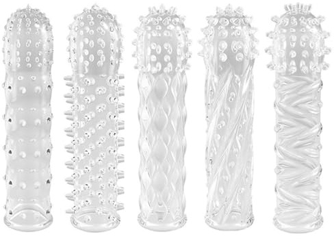 CondóN ,Masculino De Hombres PartíCulas Grandes Preservativos De EstimulacióN SúPer EláStica De Doble Puerto Los Condones Anticonceptivos Para Parejas Se Pueden Reutilizar 5 Estilos