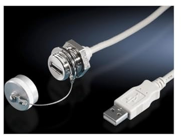 Rittal SZ USB-Steckverbinder 2.0 Buchse/Stecker, Wandmontage