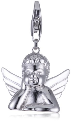 ESPRIT Damen-Charm 925 Sterling Silber rhodiniert Pendant Pure Angel ESZZ90801A000