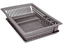 ALUMINIUM ET PLASTIQ Égouttoir Vaisselle+Plateau 49x36 Silver
