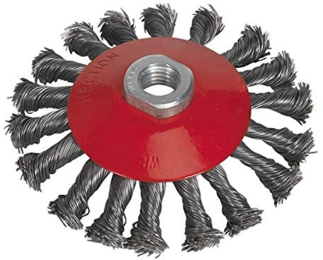 Sealey CWB115 Conical Wire Brush Ø115mm M14 x 2mm