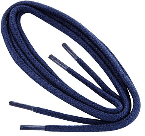 Collonil 1 Paar Schnürsenkel Kordel - rund - dick - Ø 3 mm Längen (120 cm, Marineblau)