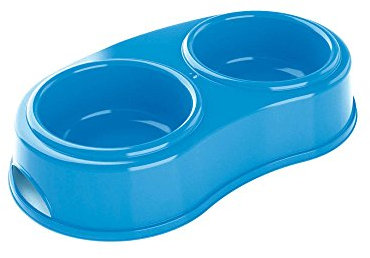 Aime Double Feeding Bowl for Dogs, Large