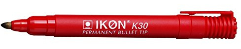Hainenko Value Bullet Tip Permanent Marker - Red