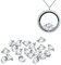 ANDANTE Geburtssteine Kristalle April (20 x Kristallsteine im Set) Floating Charms Schwebende Medaillons