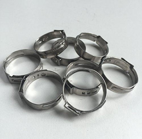 10 Universal 1 Ohr Schlauchschellen Leitungsschelle Schlauchklemmen 22,4-25,6 mm