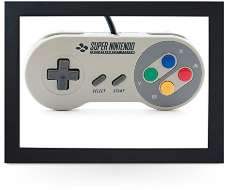 Portable Lap Desk Tray (Super Nintendo Controller) Handmade Wooden Frame, Beanbag Cushioned Bottom | Computers, Laptops, Meals, Food | L0205 Black