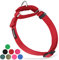Hyhug langlebiges Nylon-Erstickungshalsband, geeignet für den täglichen Gebrauch und das Training von kleinen, mittleren und großen Hunden (Mittel, Dunkelrot)