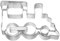 Ausstechform XL, extra groß, 8 cm - Lokomotive Eisenbahn Lebkuchen Ausstecher Keksausstecher
