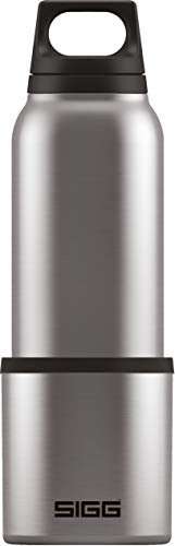 Sigg Hot & Cold Brushed Borraccia Termica (0.5 L), Borraccia Acciaio Bianca con Isolamento Sottovuoto Priva di Sostanze Nocive, Borraccia Isolante Ermetica con Bicchiere