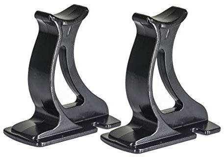 Valdern Pair of Black Universal Traditional Column Radiator Support Feet - 100 mm High