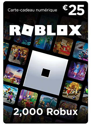 Carte Cadeau Roblox - 2,000 Robux (article virtuel exclusif inclus] (Code digital pour ordinateur, téléphone, tablette, Xbox One, Xbox Series X|S, Oculus Rift et HTC Vive)
