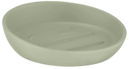 WENKO Porte-savon Badi Vert Pale céramique Coupe à savon Vert