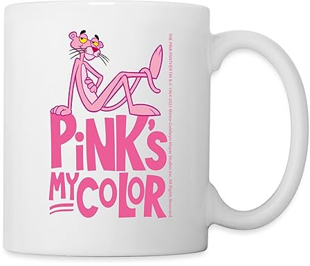 Spreadshirt Pink Panther Pink's My Color Mug Tasse, One size, Weiß