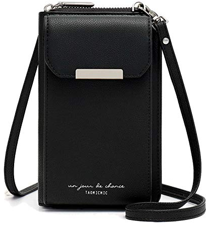 Aeeque Handytasche zum Umhängen, Kleine Umhängetasche Damen, Crossbody Handytasche Geldbörse, Handy Umhängetasche mit Kartenfächer Passt Handy unter 6,7 Zoll