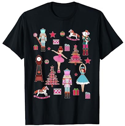 Christmas Nutcracker Figure Ballet Gift Family Matching Xmas T-Shirt