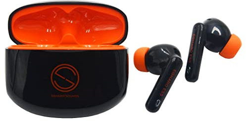 EGNARO ES5 Auricolari Stereo True Wireless, Bluetooth 5.1, Cancellazione Attiva del Rumore, Comandi Touch con Microfono e Resistenza all'Acqua IPX4, colore nero